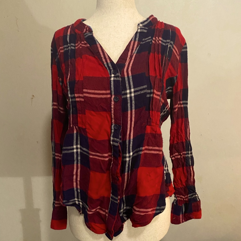 Red Tartan Button Down